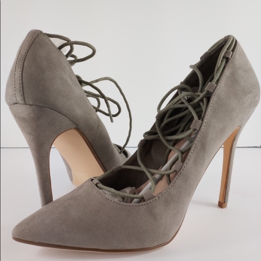 Shoe Dazzle Adrienne Lace-up Pumps Size 11 Heels
